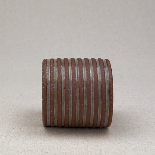 Extra Small Shino Stripe Cylinder Planter