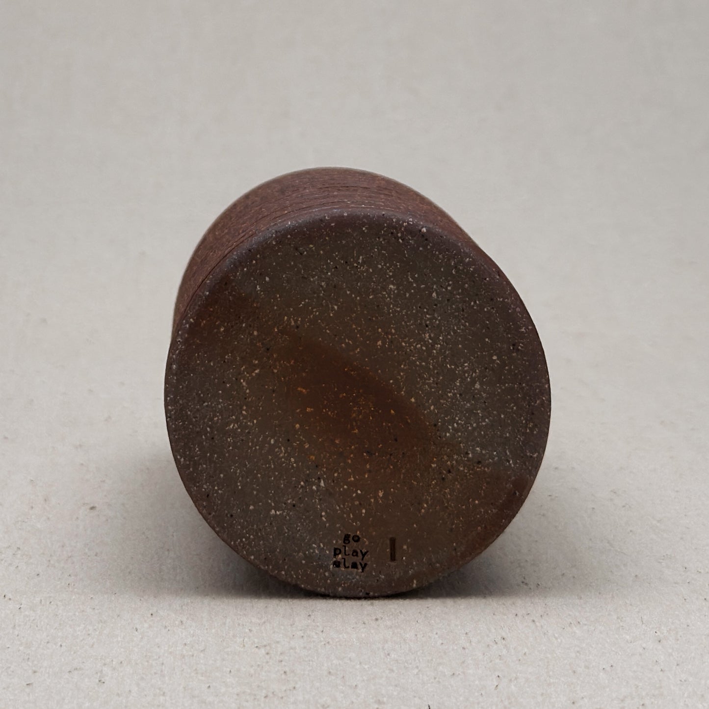 Medium Blue Stripe Round Top Vase