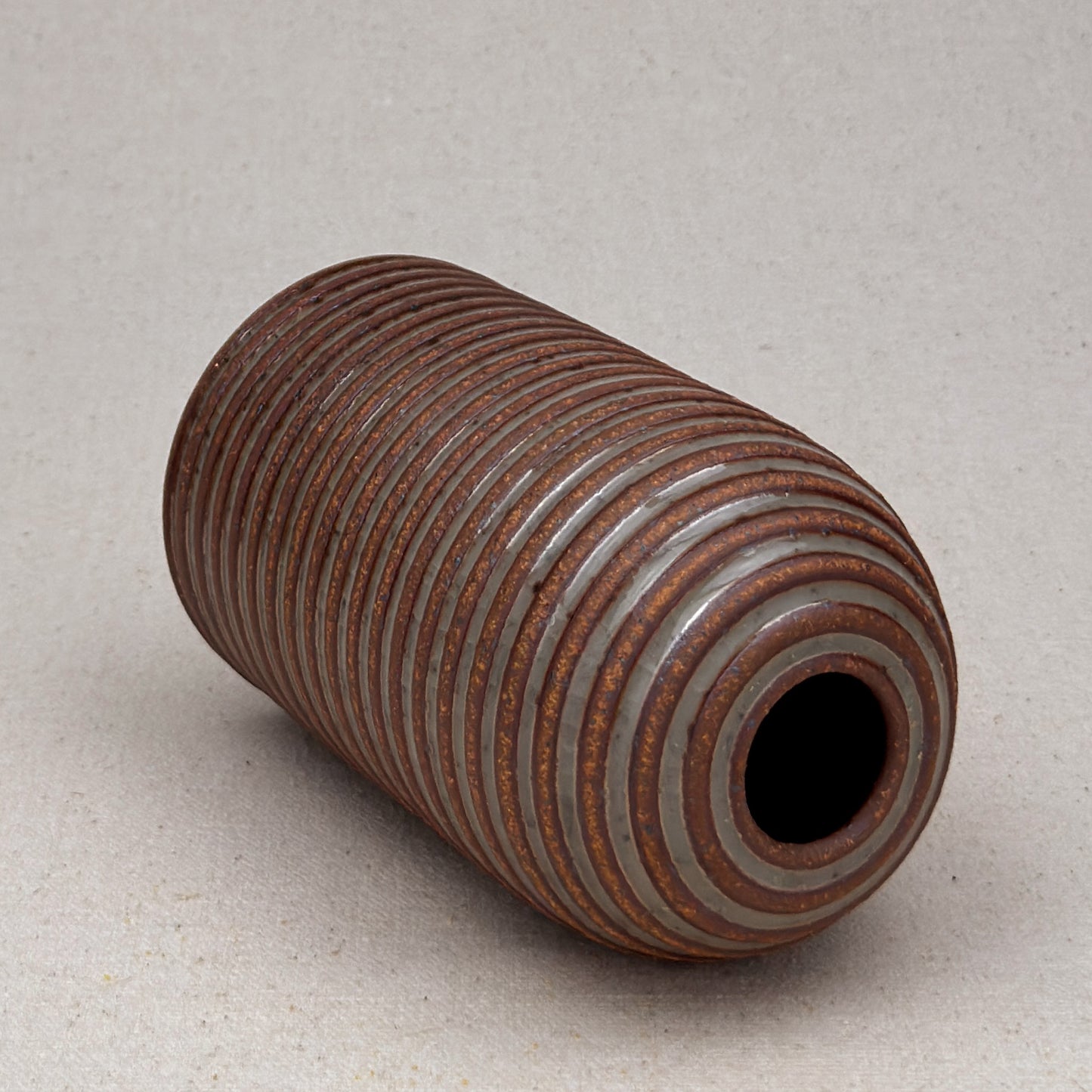 Medium Shino Stripe Round Top Vase