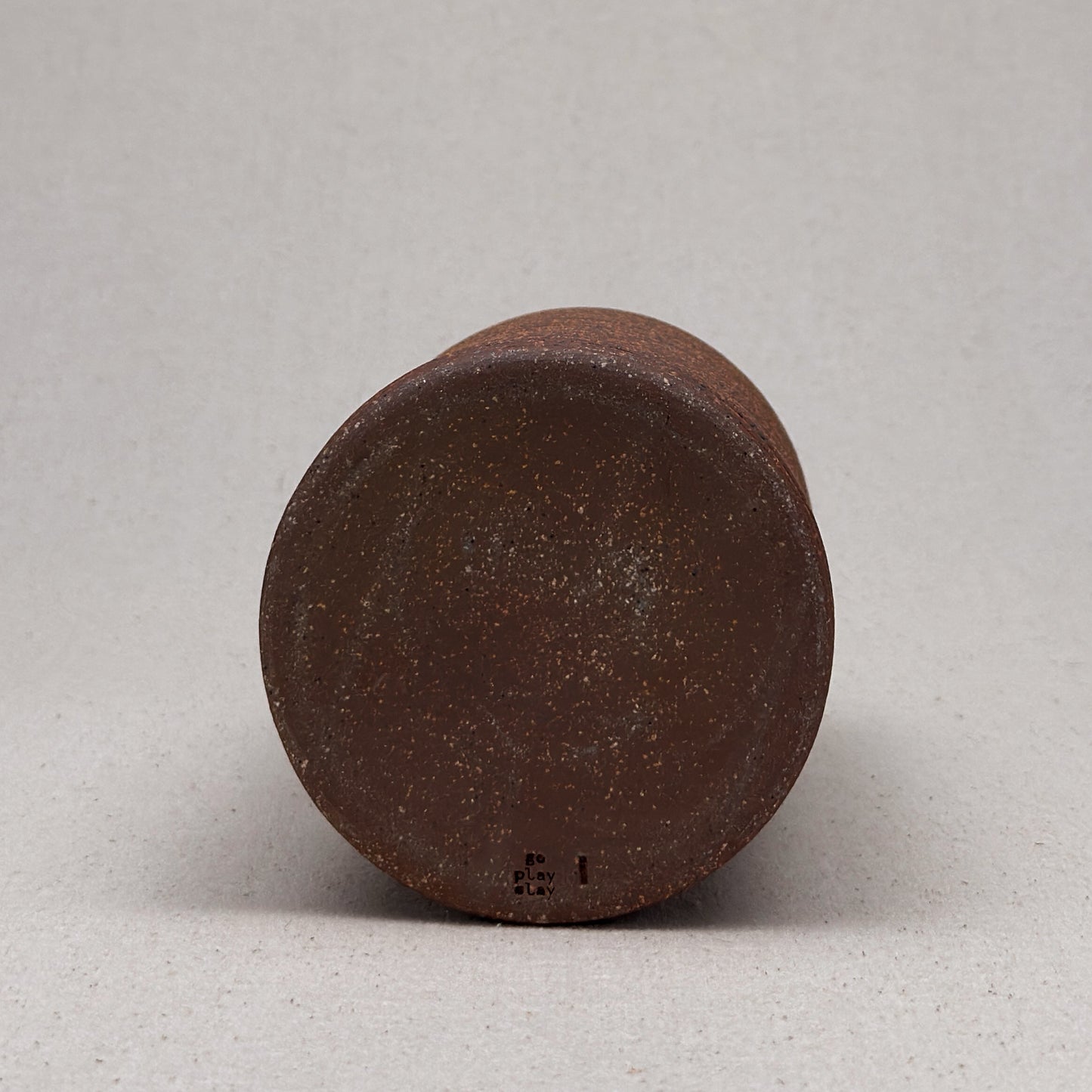 Large Blue Stripe Round Top Vase