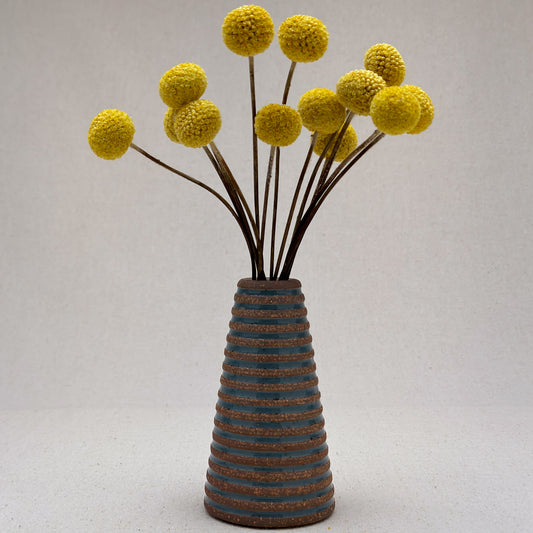 Small Blue Stripe Cone Vase