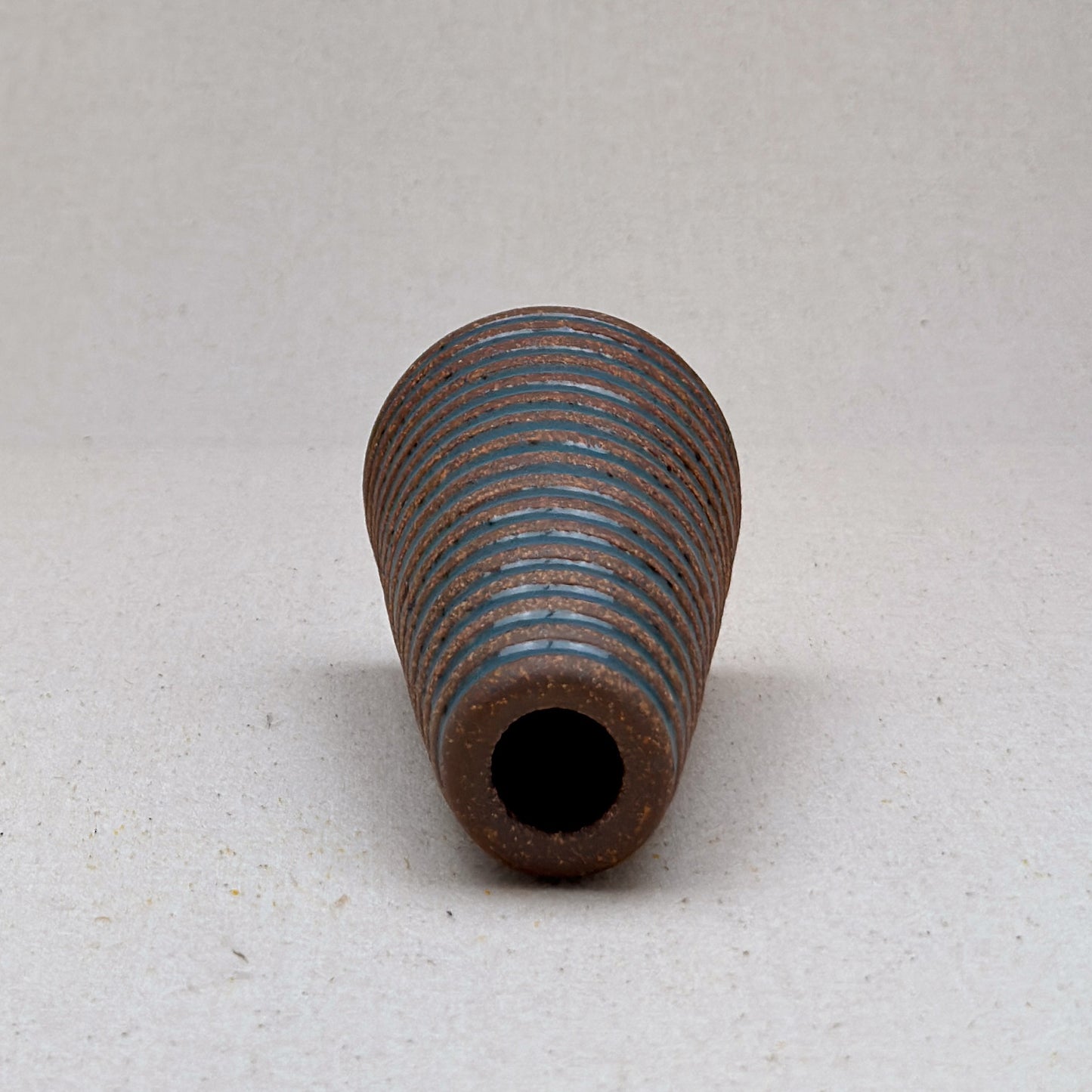 Small Blue Stripe Cone Vase
