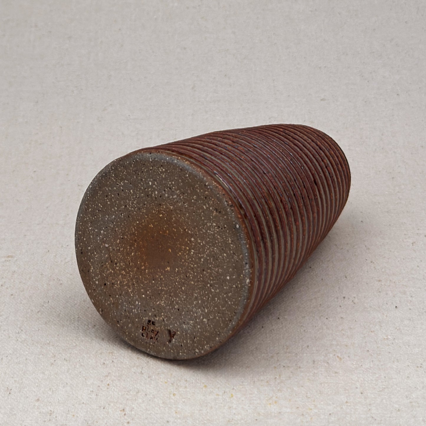 Medium Shino Stripe Conical Vase