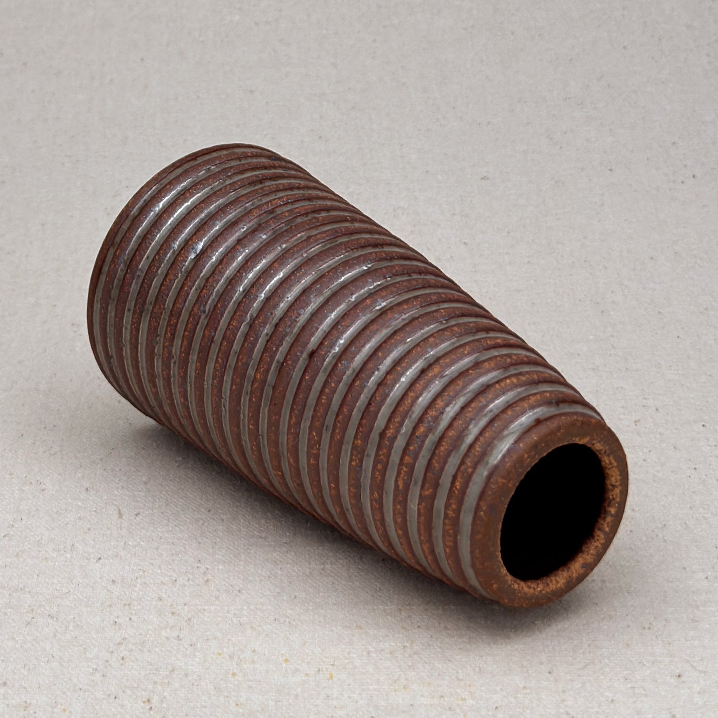 Medium Shino Stripe Conical Vase