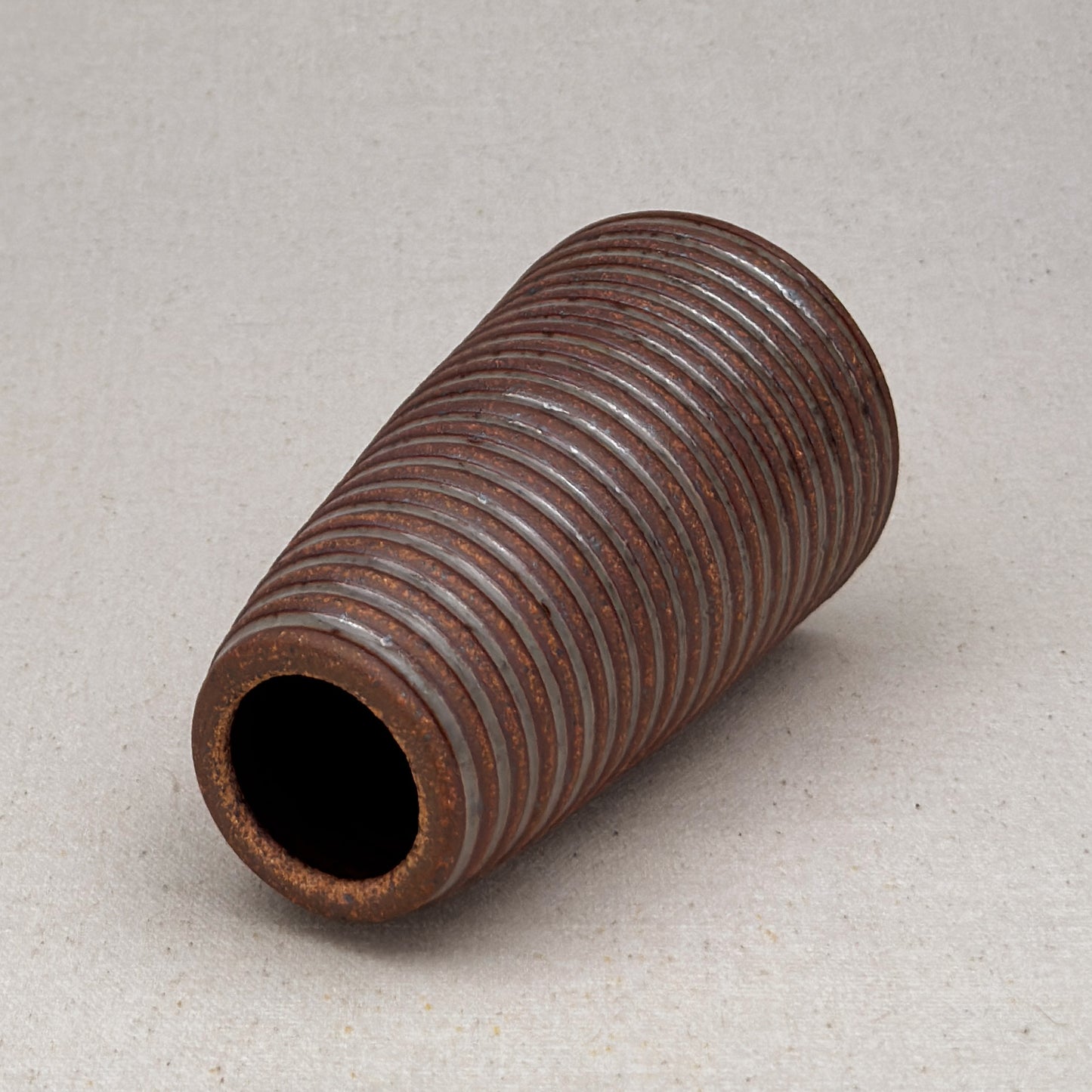 Medium Shino Stripe Conical Vase