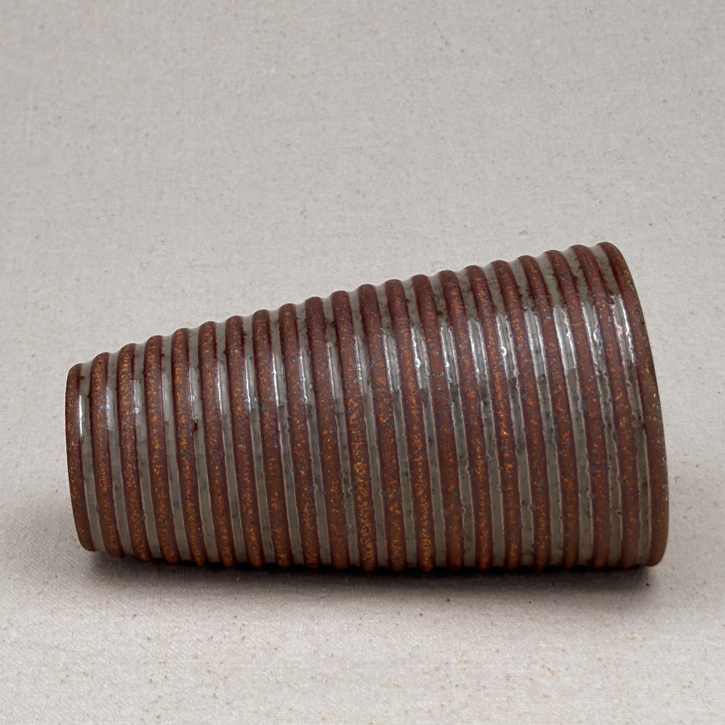 Medium Shino Stripe Conical Vase