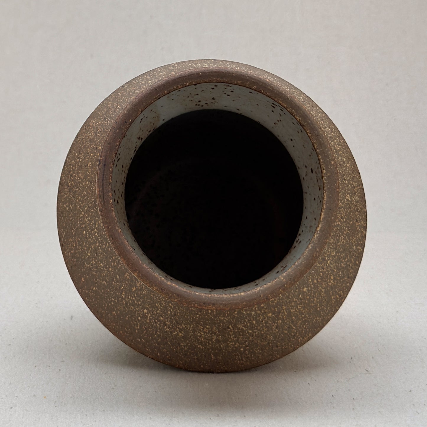 Medium Speckled White Angular Vase