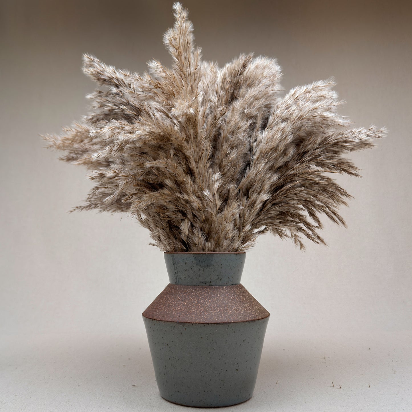 Medium Speckled Blue Angular Vase