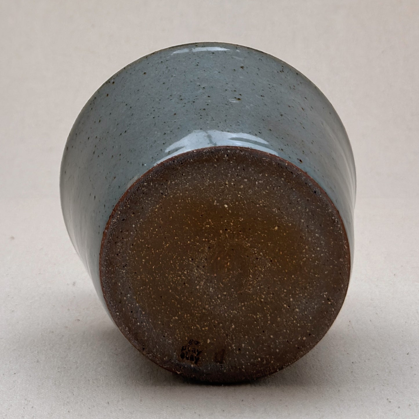 Medium Speckled Blue Angular Vase