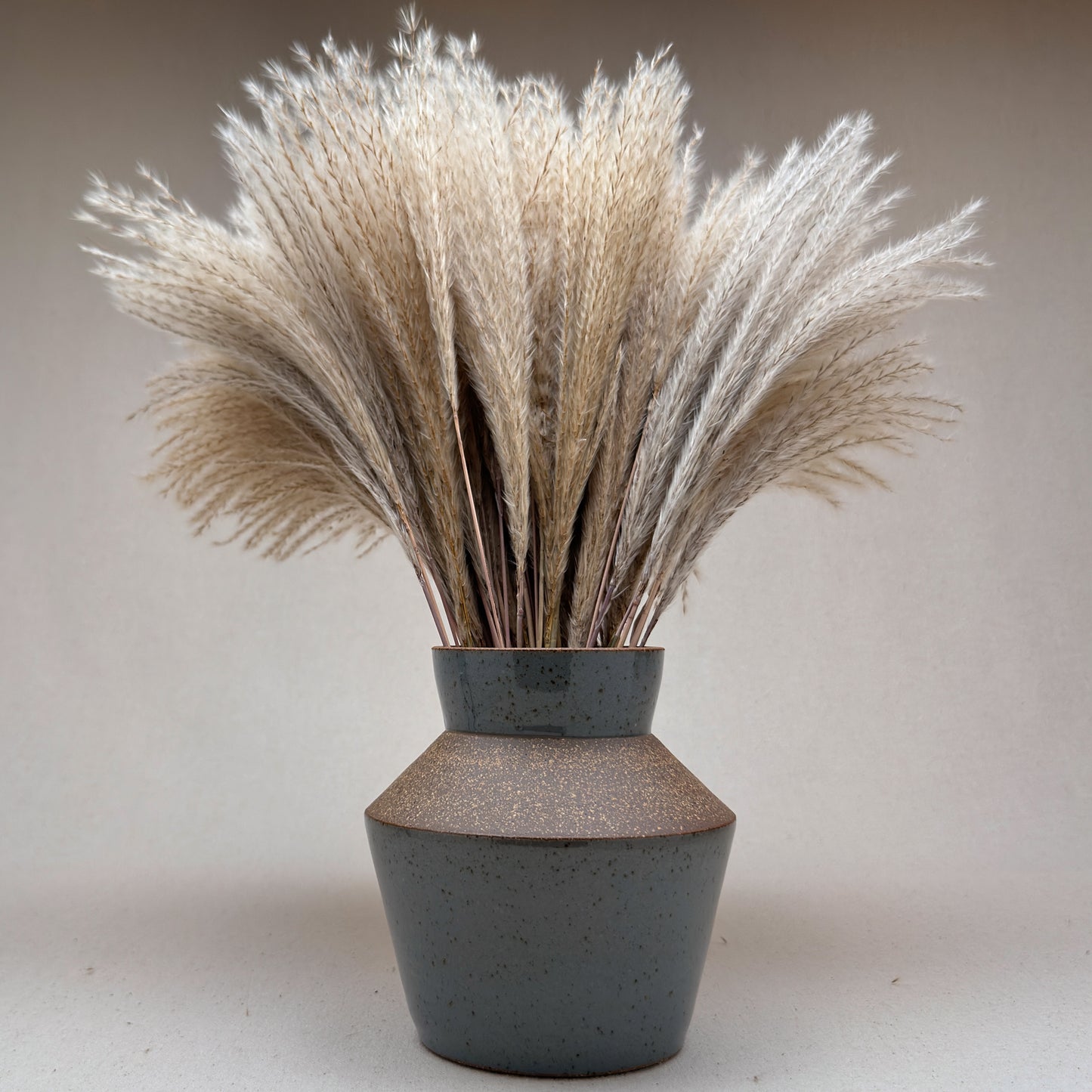 Medium Speckled Blue Angular Vase