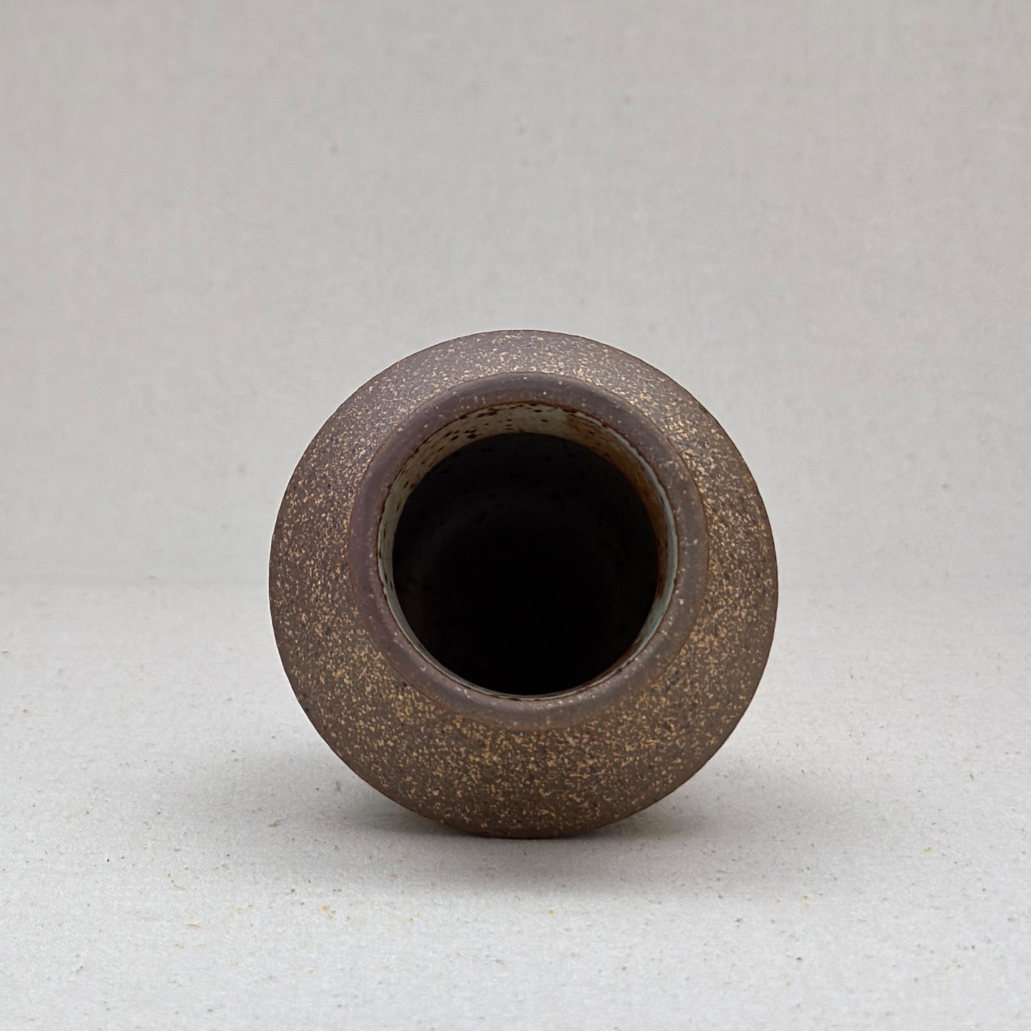 Small Speckled White Angular Vase