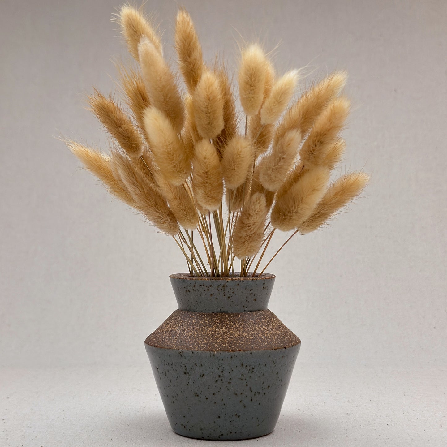 Small Speckled Blue Angular Vase