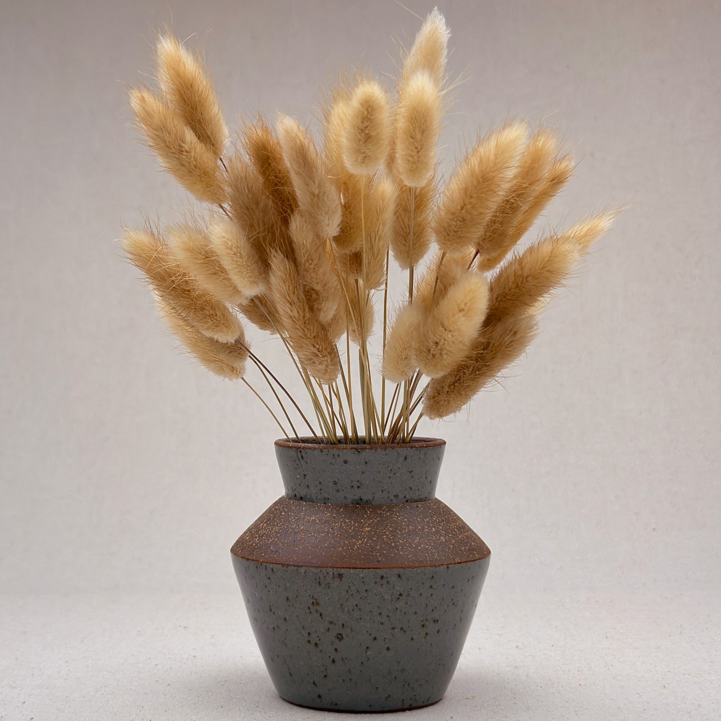 Small Speckled Blue Angular Vase