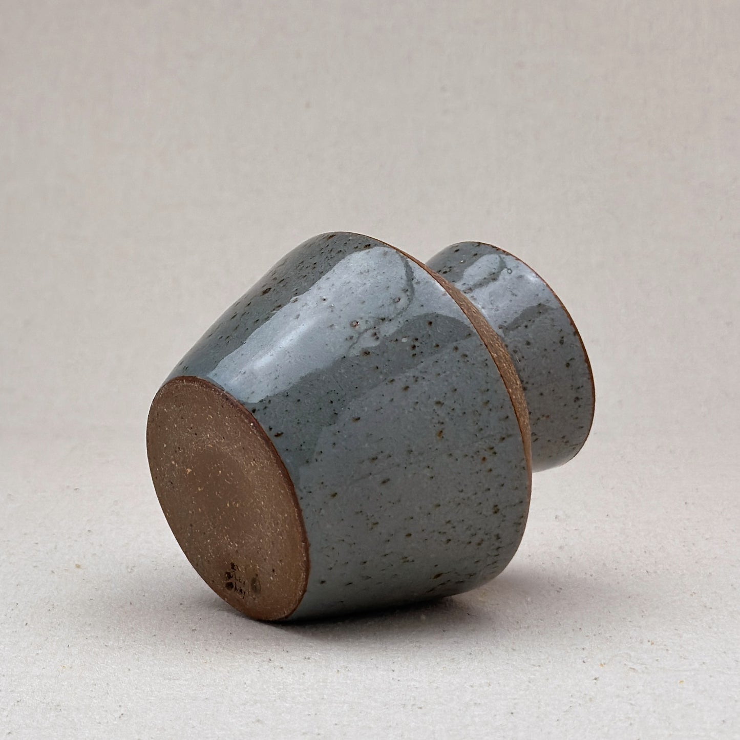 Small Speckled Blue Angular Vase