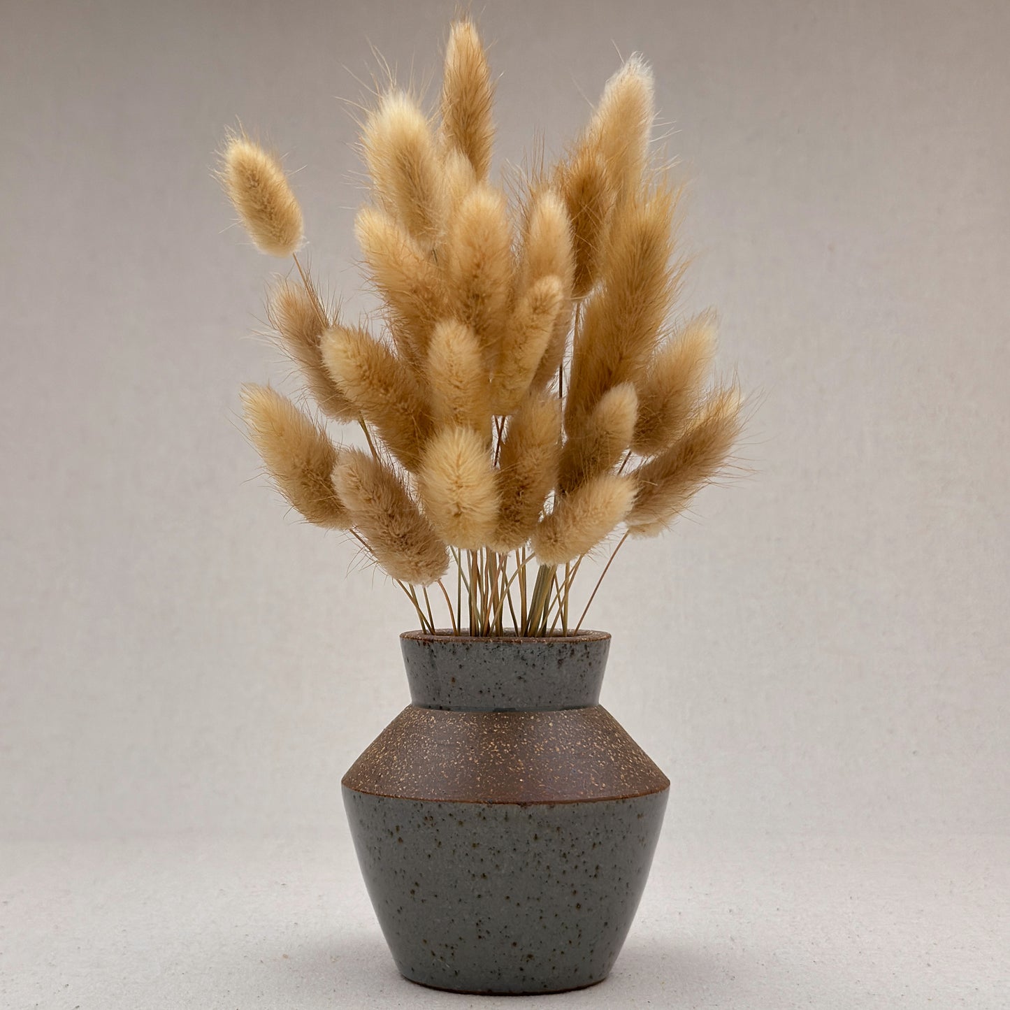 Small Speckled Blue Angular Vase