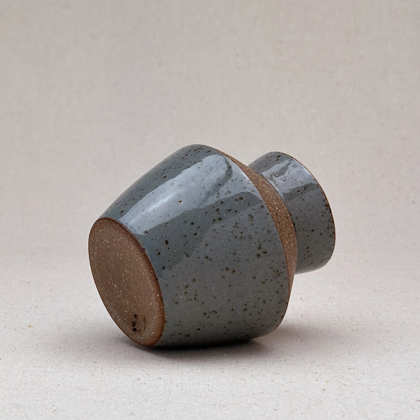 Small Speckled Blue Angular Vase
