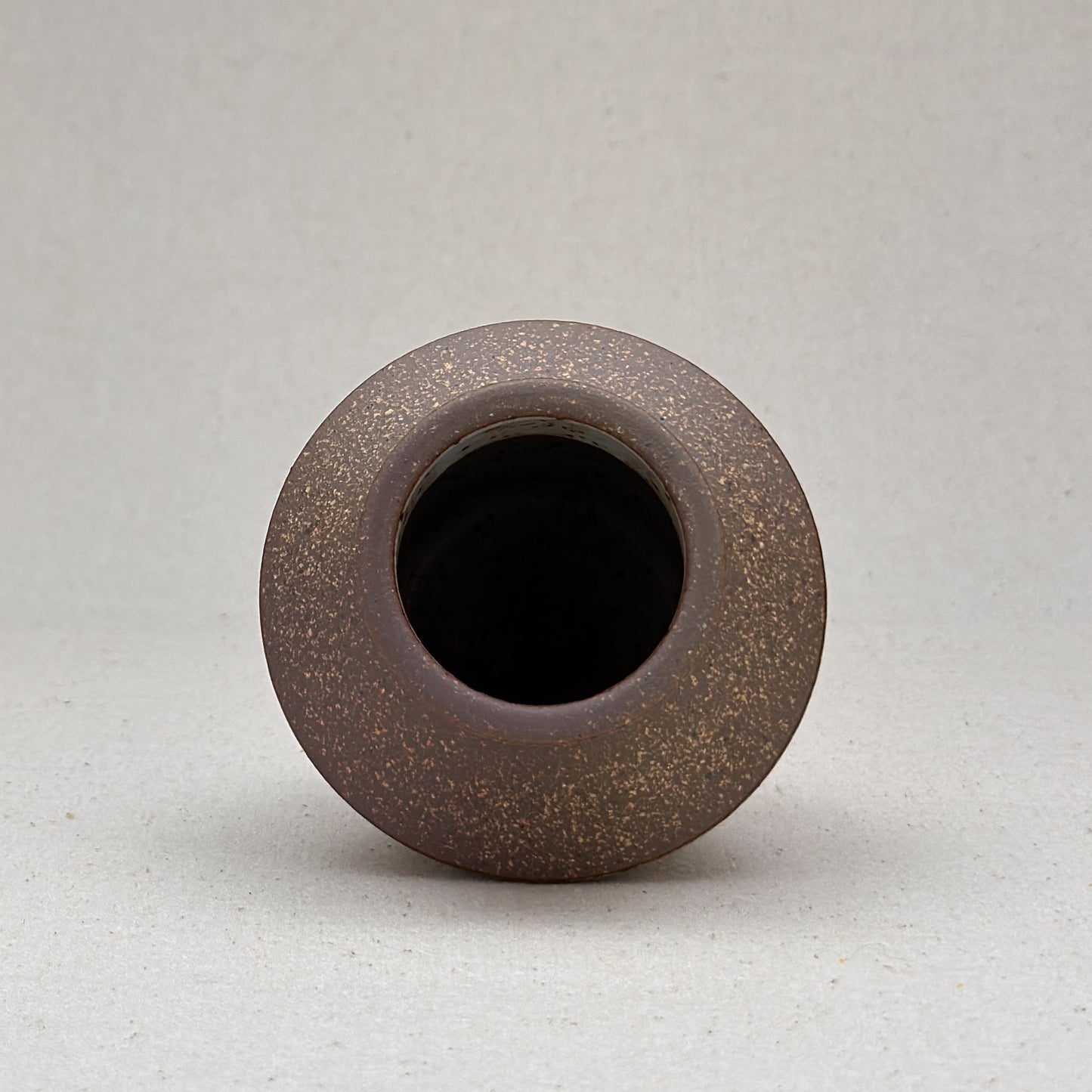 Small Speckled White Angular Vase