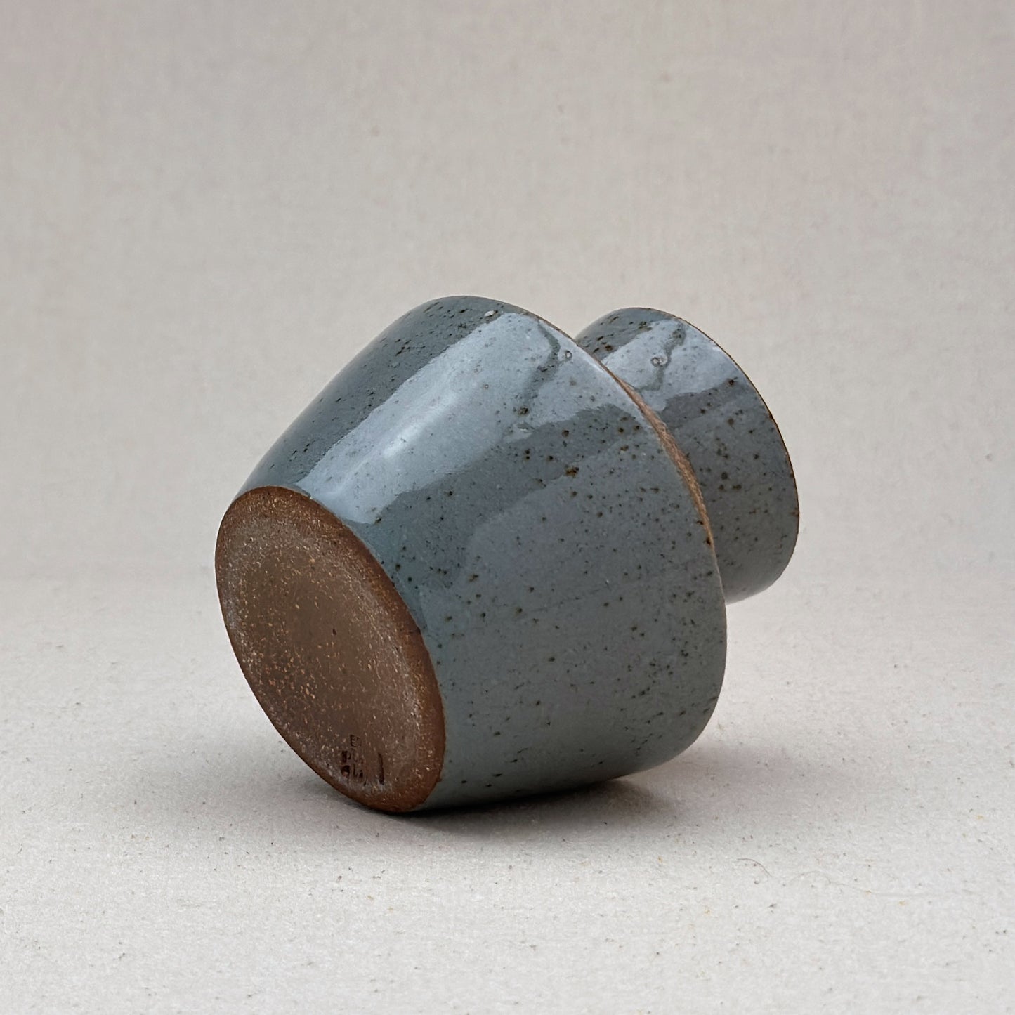 Small Speckled Blue Angular Vase