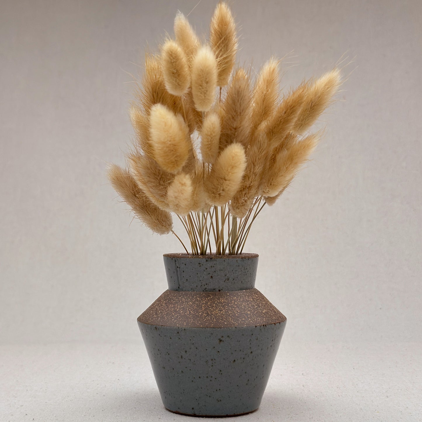 Small Speckled Blue Angular Vase