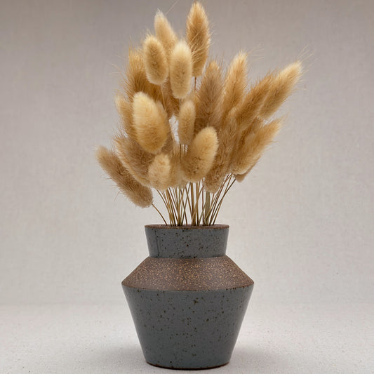 Small Speckled Blue Angular Vase