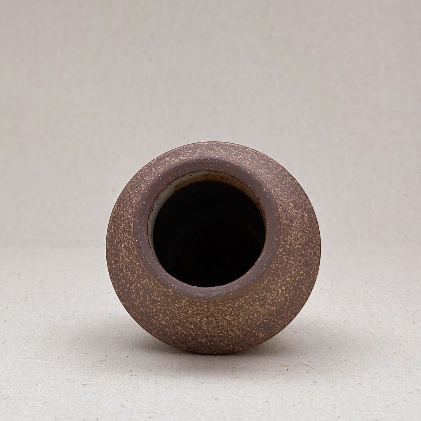 Small Speckled White Angular Vase