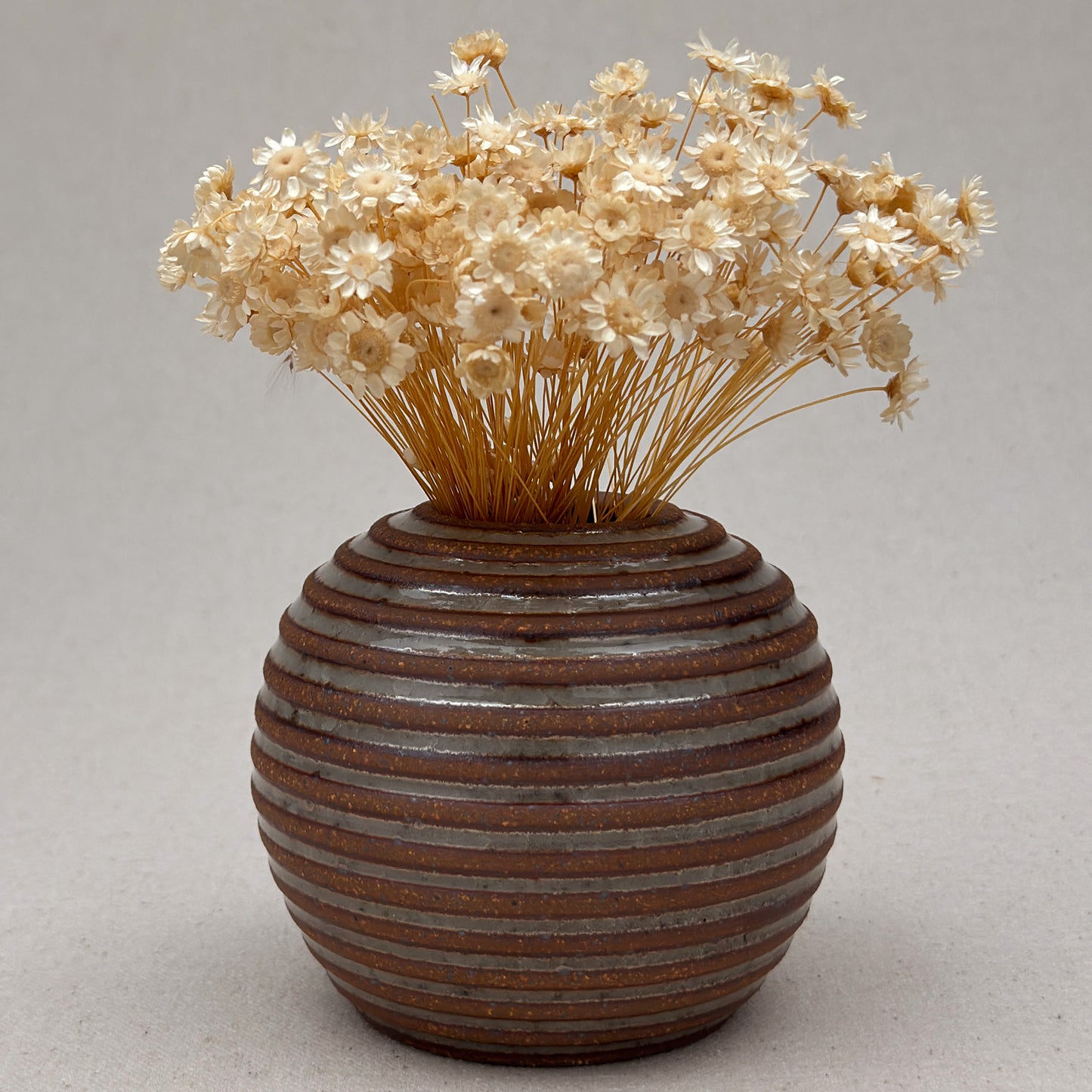 Small Shino Stripe Round Vase