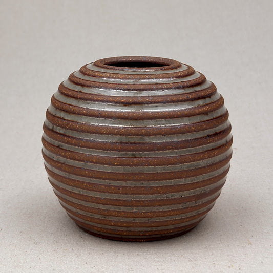 Small Shino Stripe Round Vase