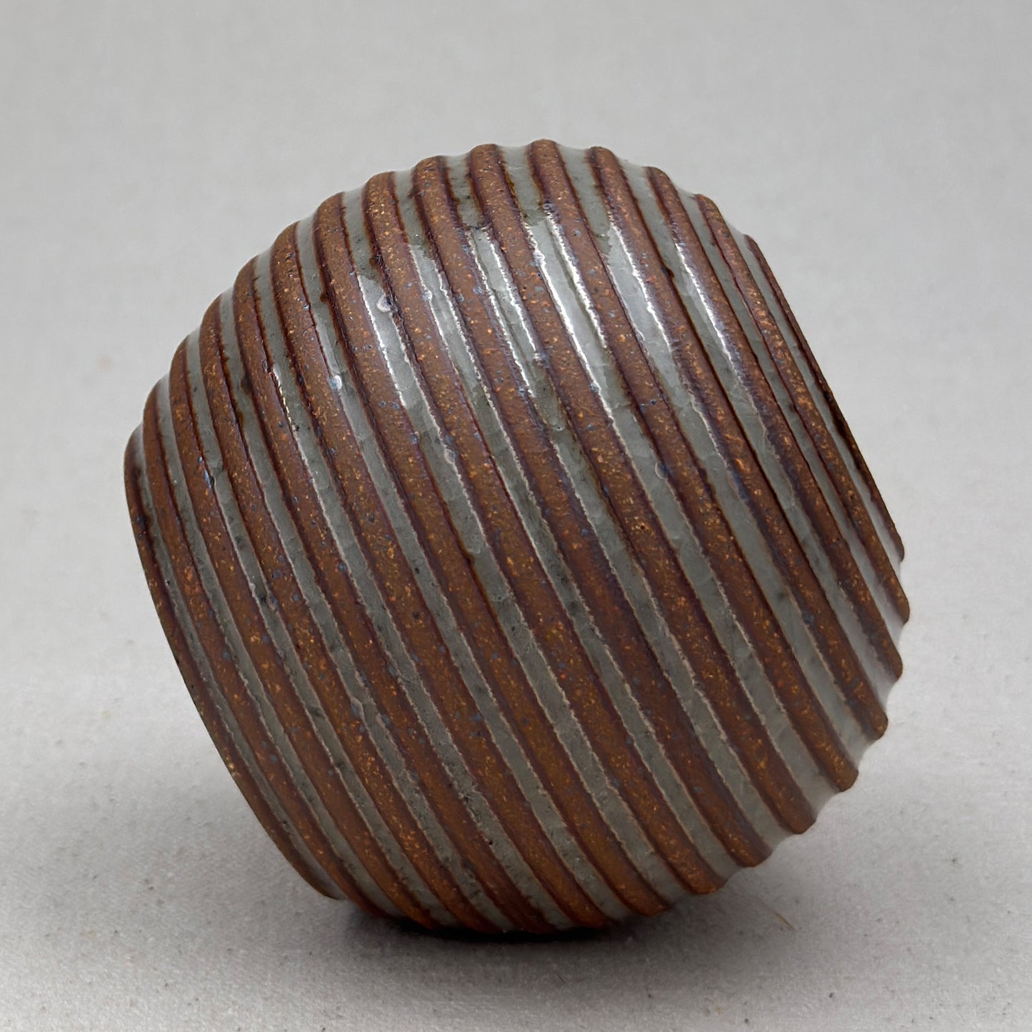 Small Shino Stripe Round Vase