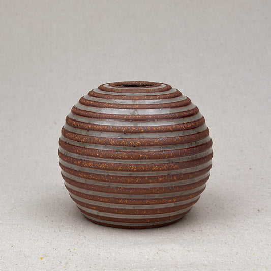 Small Shino Stripe Round Vase