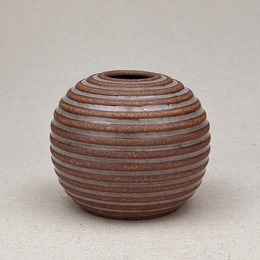 Small Shino Stripe Round Vase