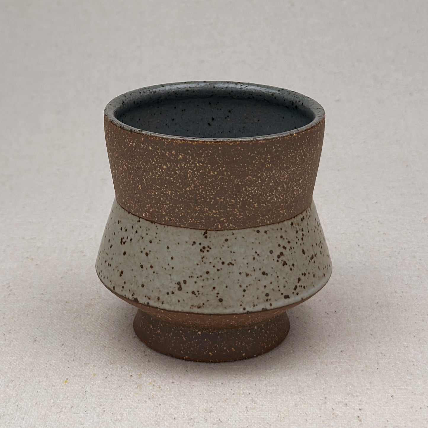 Speckled White Angular Cup