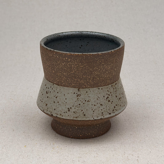 Speckled White Angular Cup