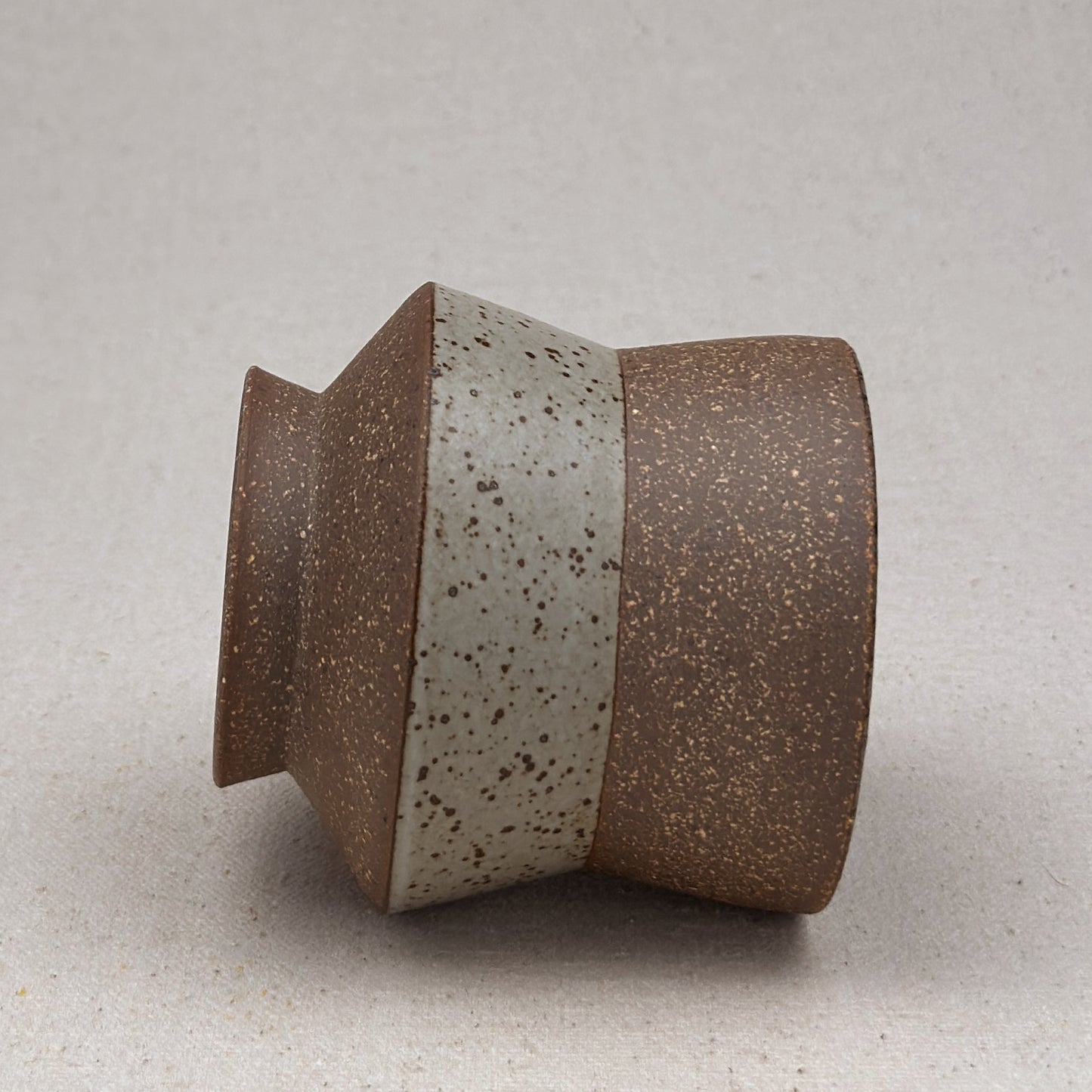Speckled White Angular Cup