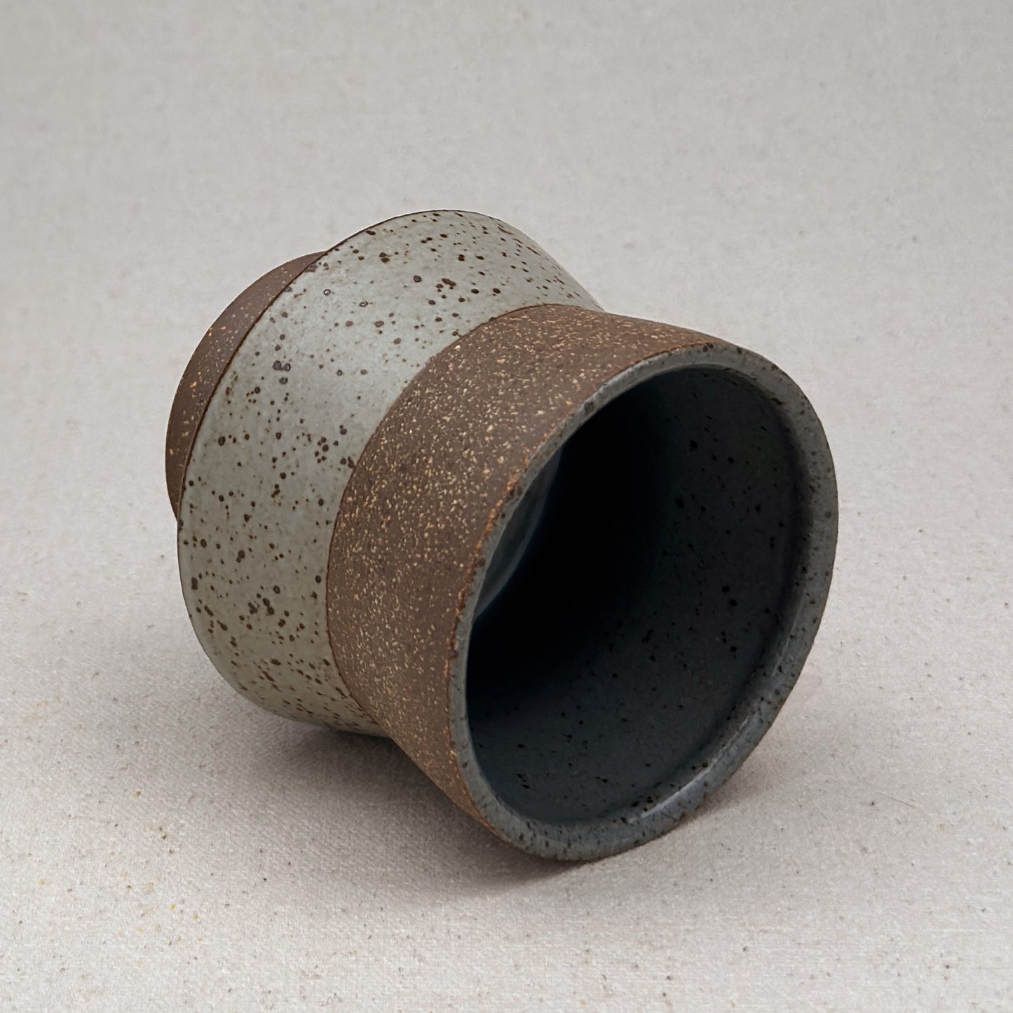 Speckled White Angular Cup