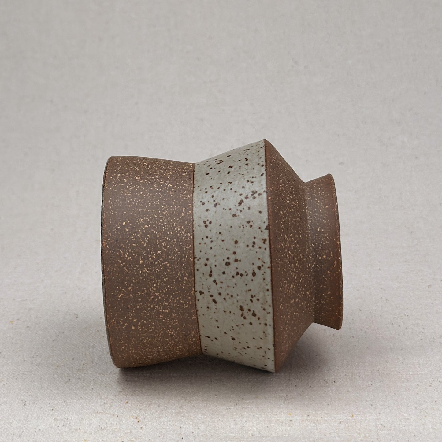 Speckled White Angular Cup