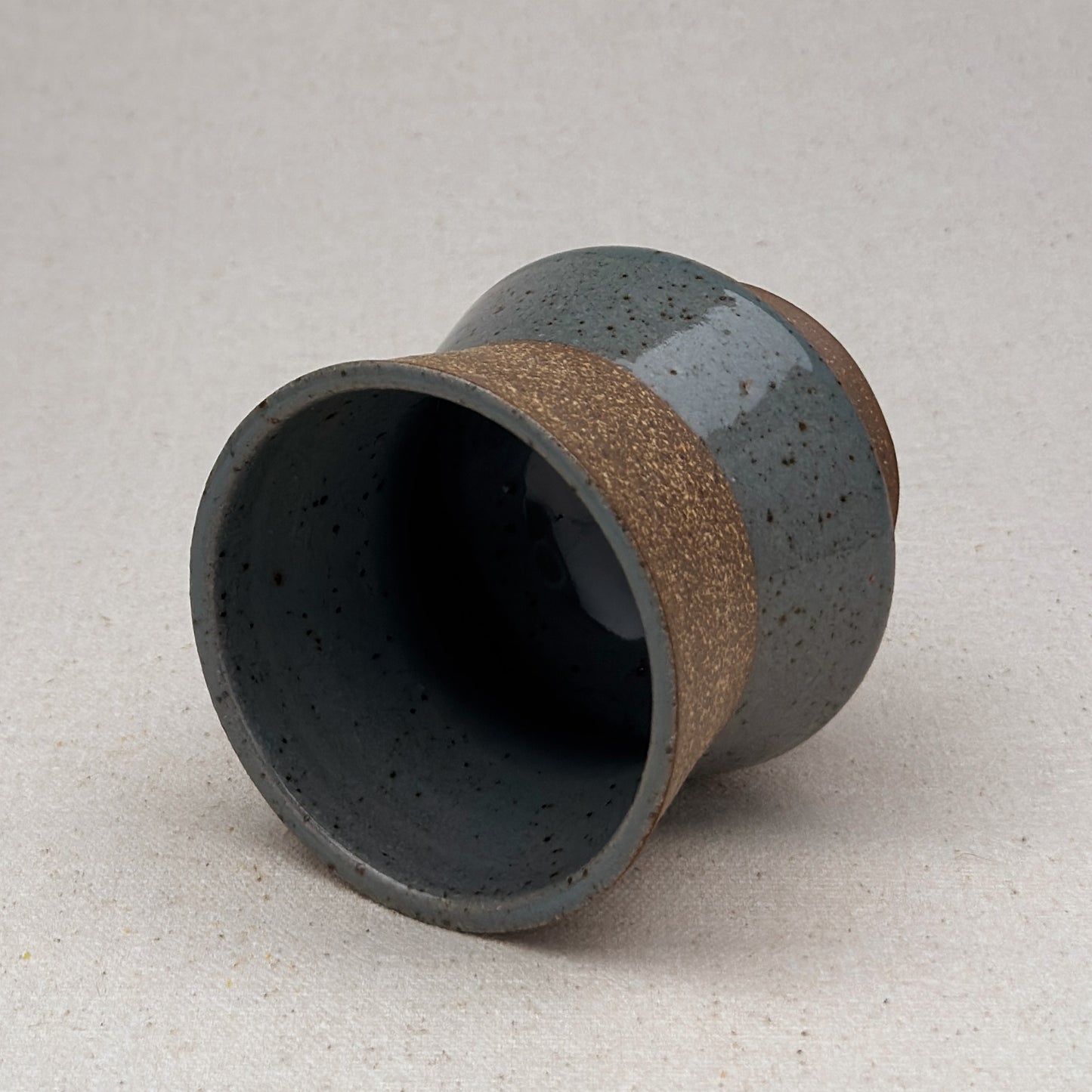 Speckled Blue Angular Cup