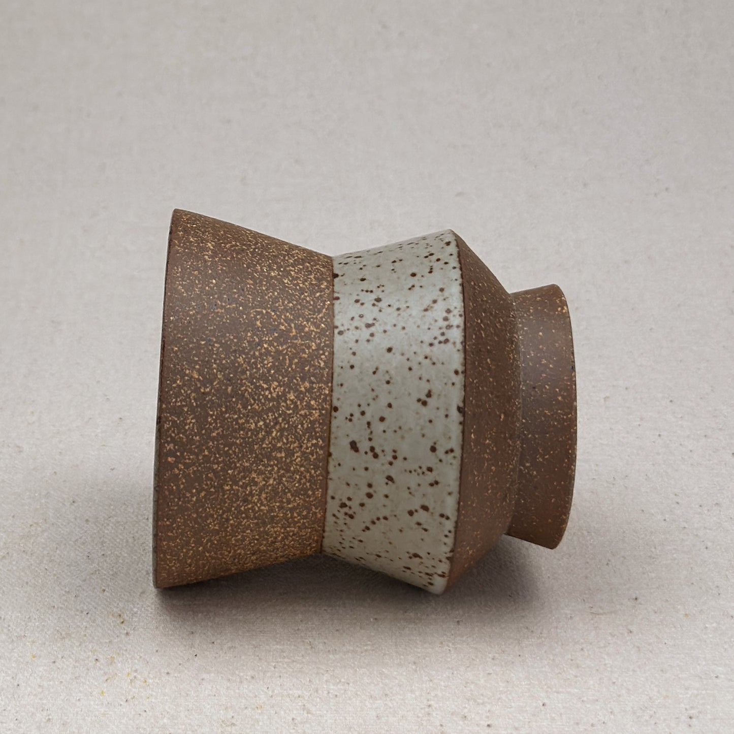 Speckled White Angular Cup