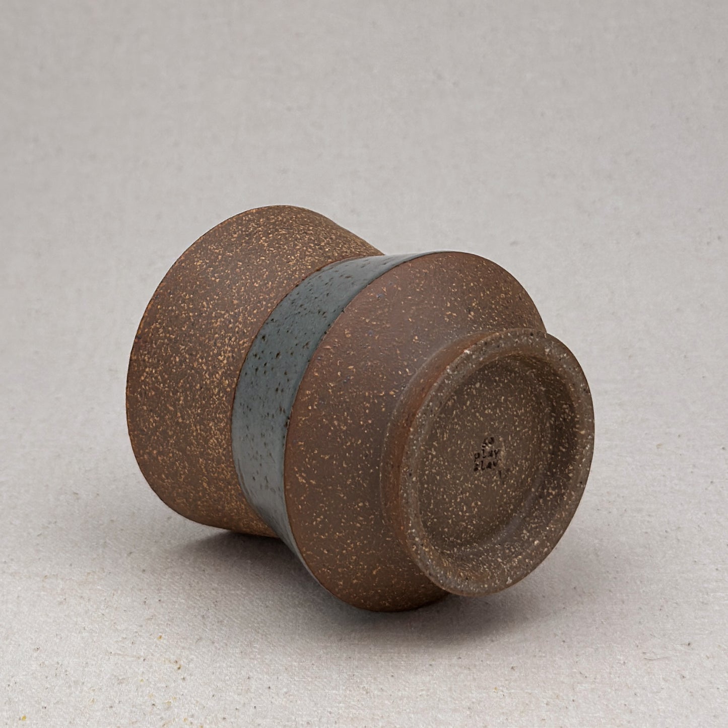 Speckled Blue Angular Cup