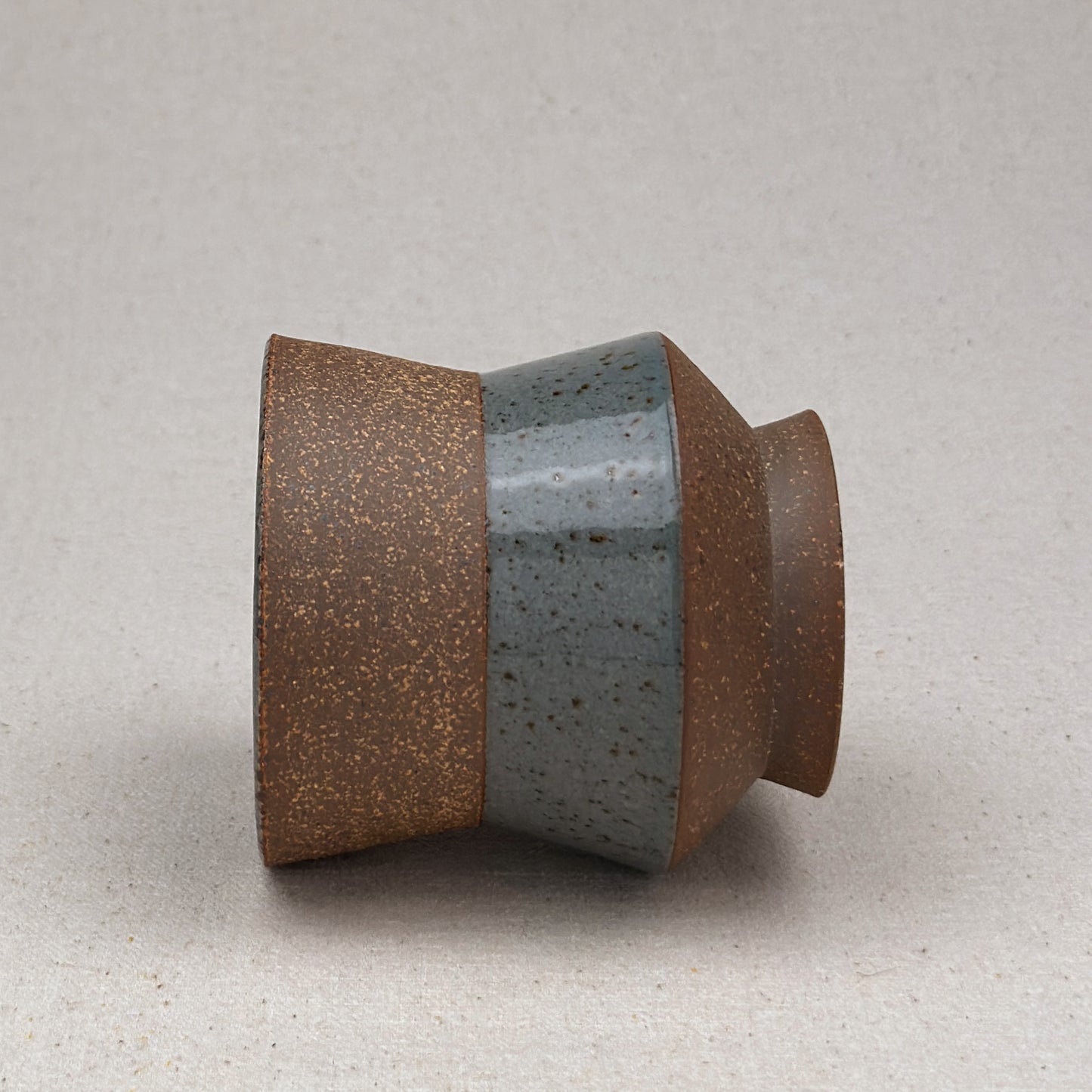 Speckled Blue Angular Cup