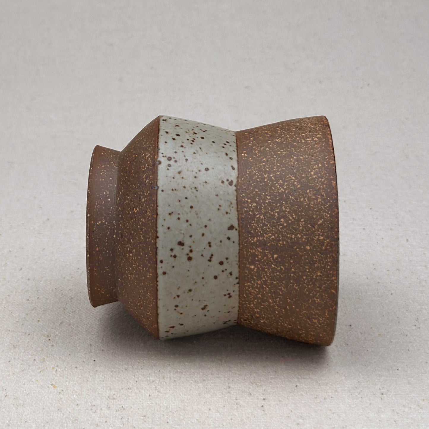 Speckled White Angular Cup