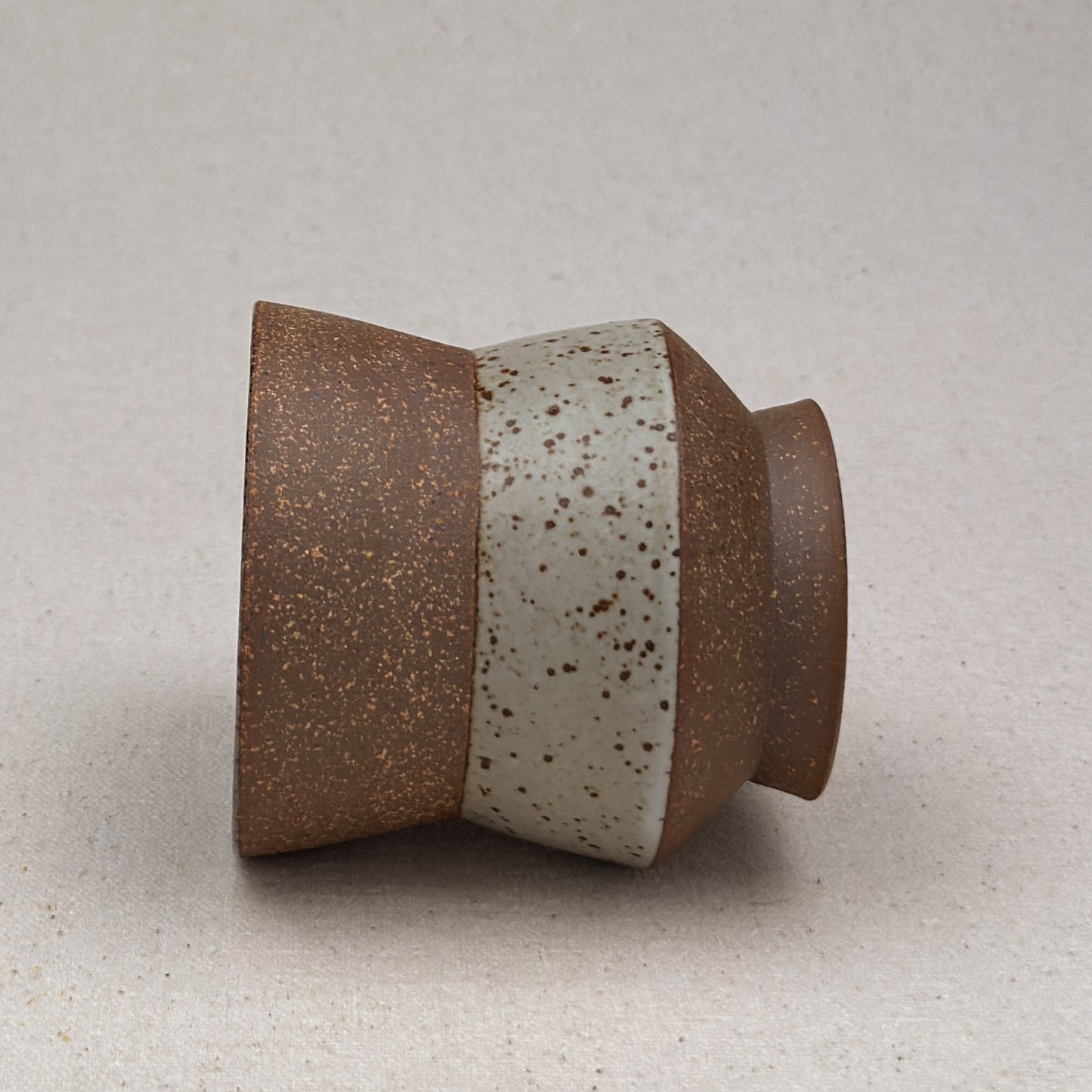 Speckled White Angular Cup