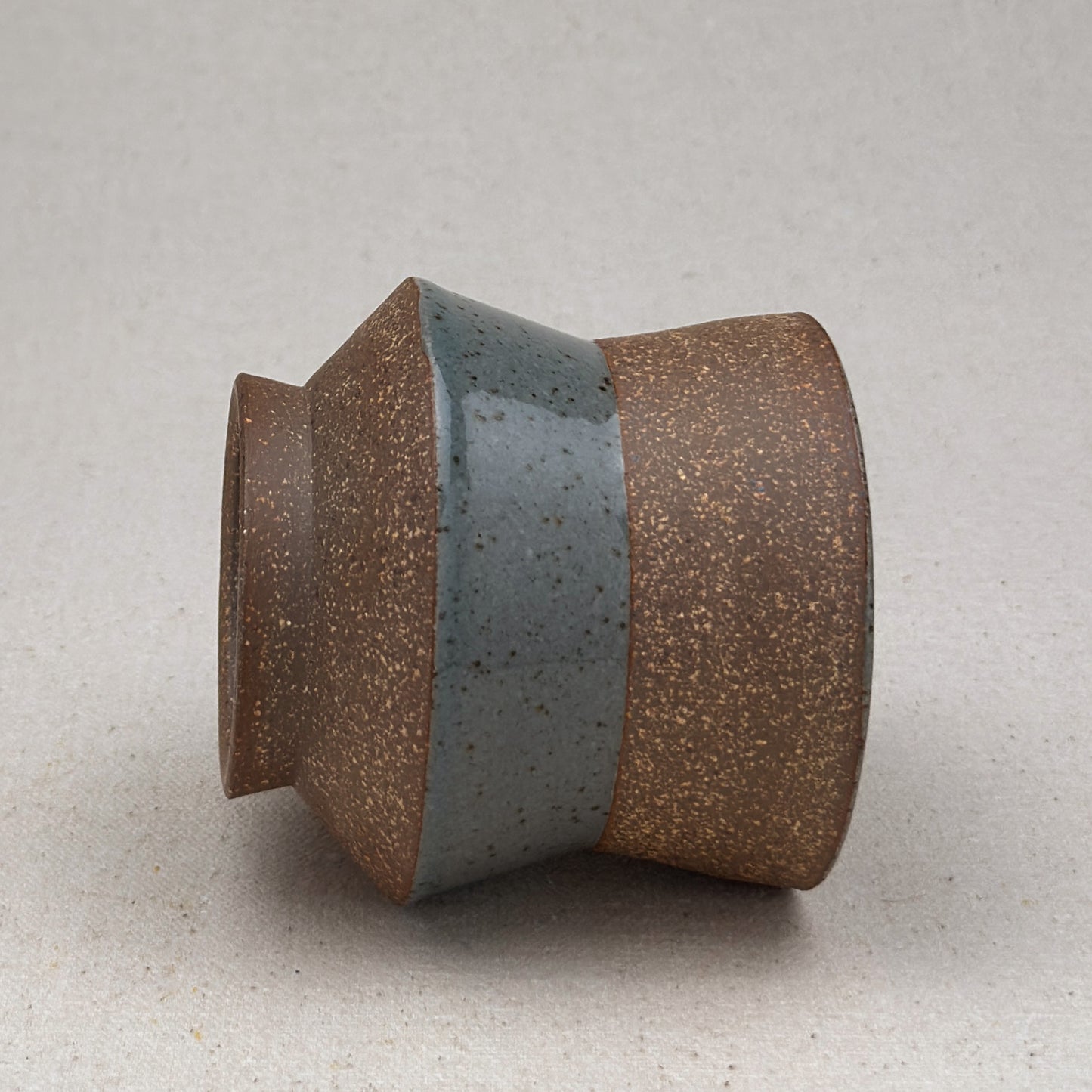 Speckled Blue Angular Cup