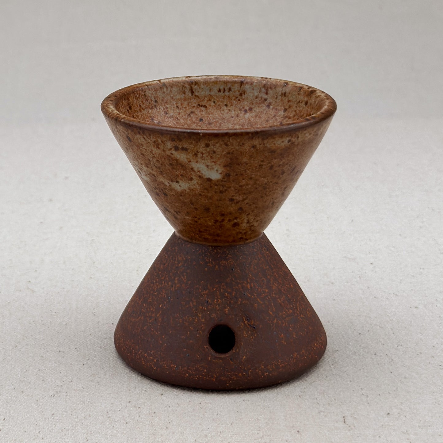 Small Speckled Angular Pedestal Planter