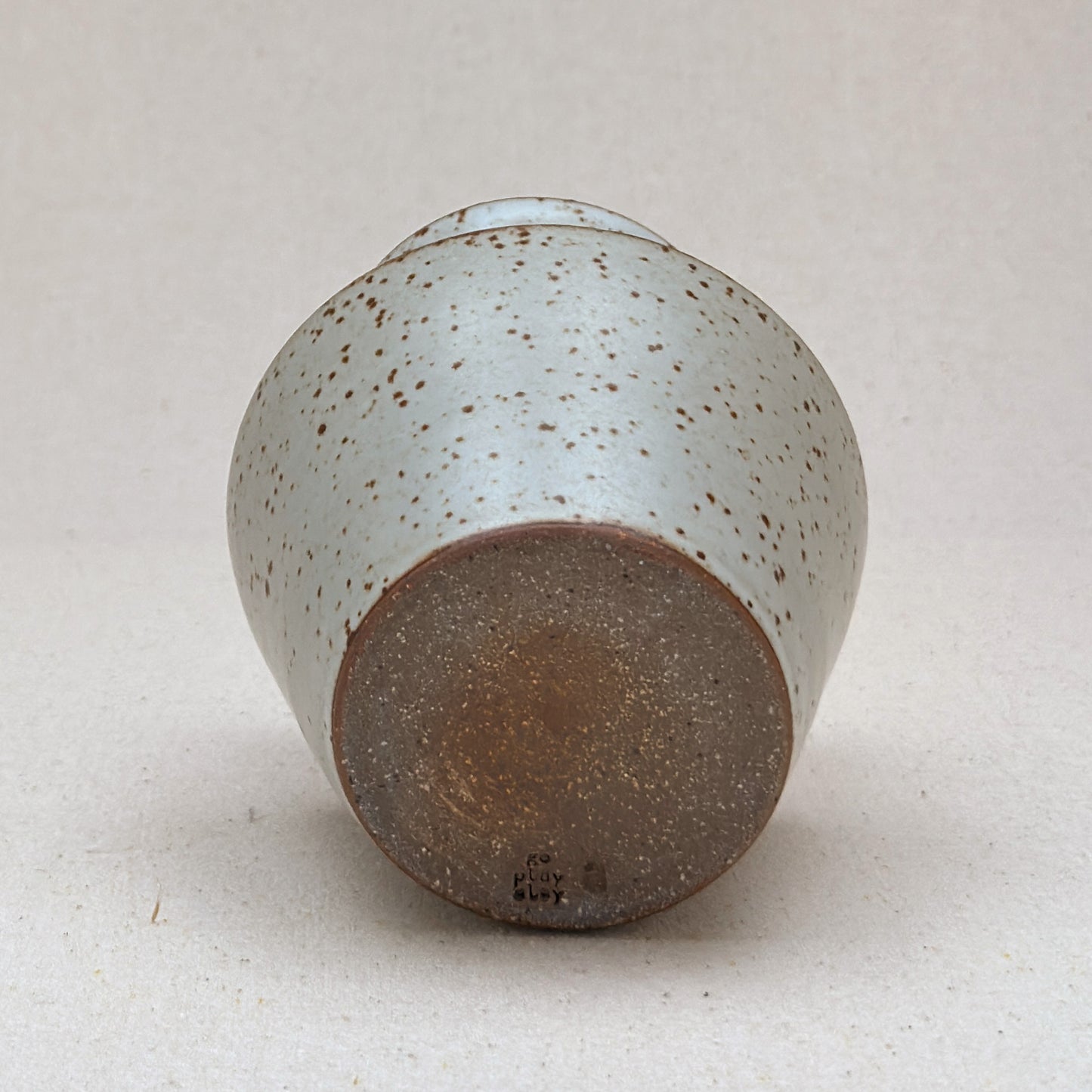 Small-Medium Speckled White Angular Vase
