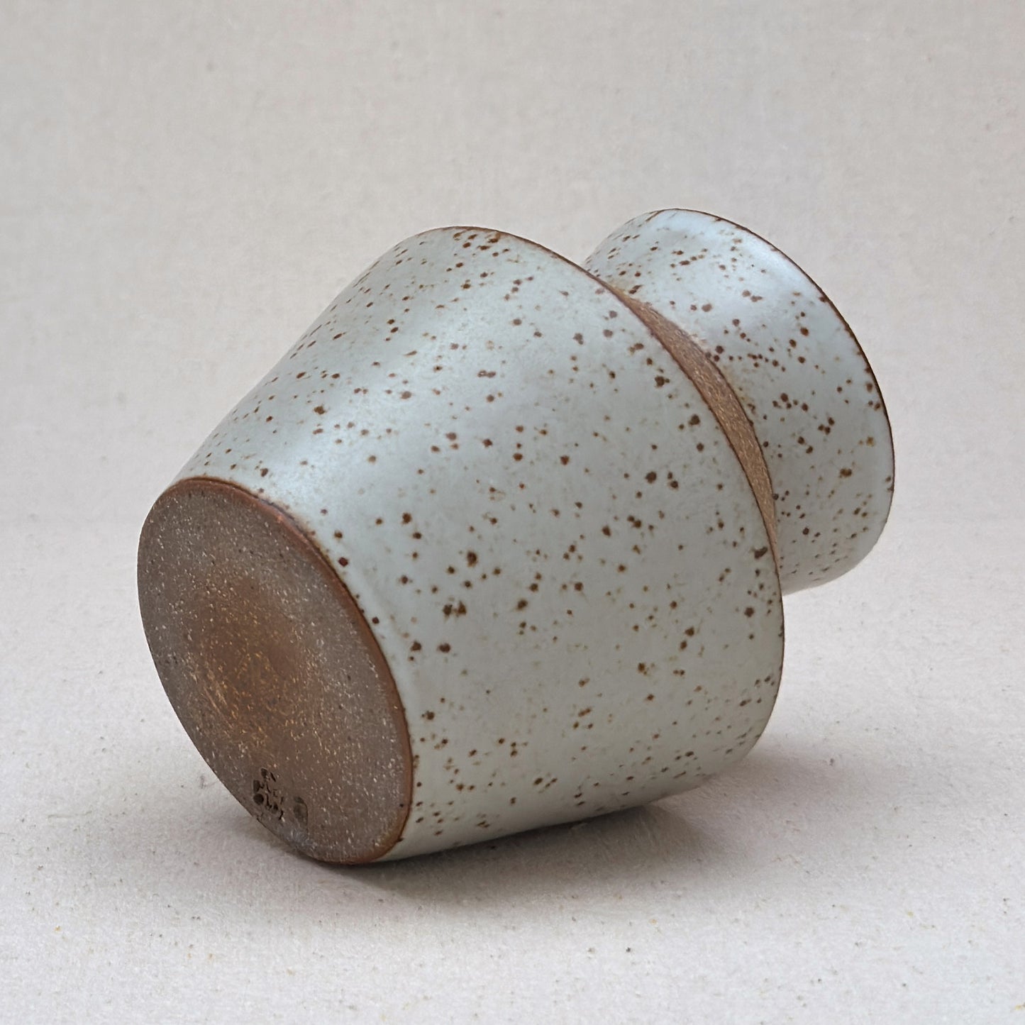 Small-Medium Speckled White Angular Vase