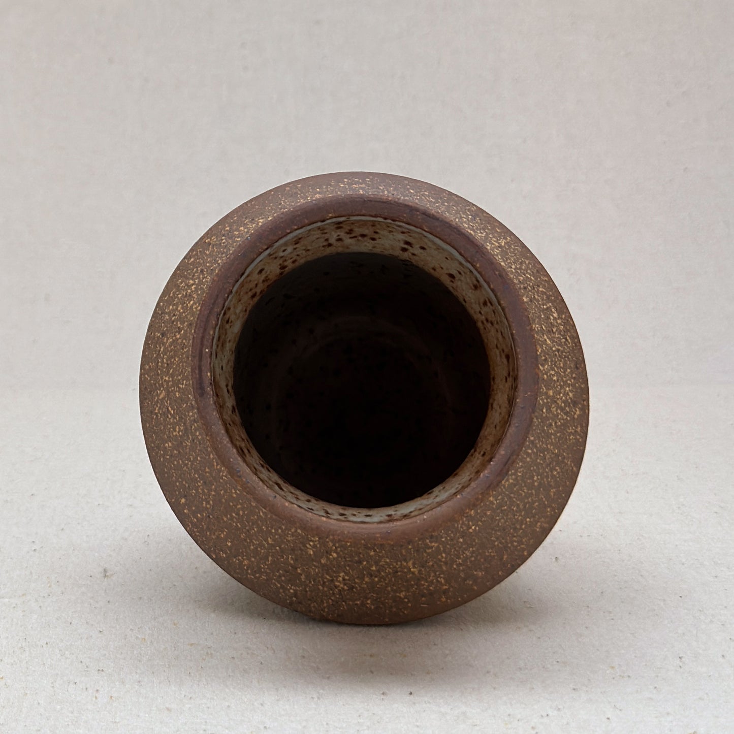 Small-Medium Speckled White Angular Vase