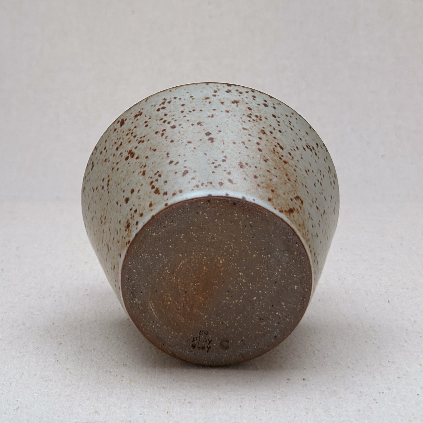 Small-Medium Speckled White Angular Vase