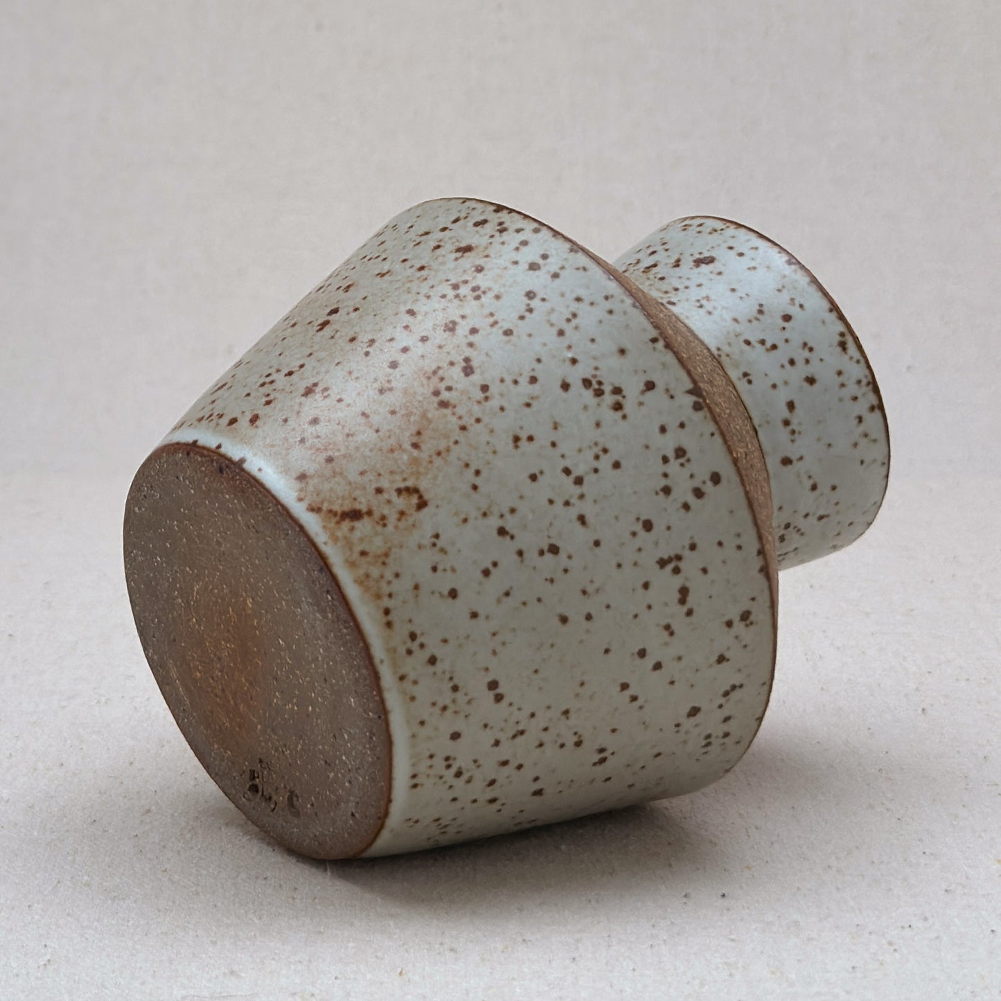 Small-Medium Speckled White Angular Vase