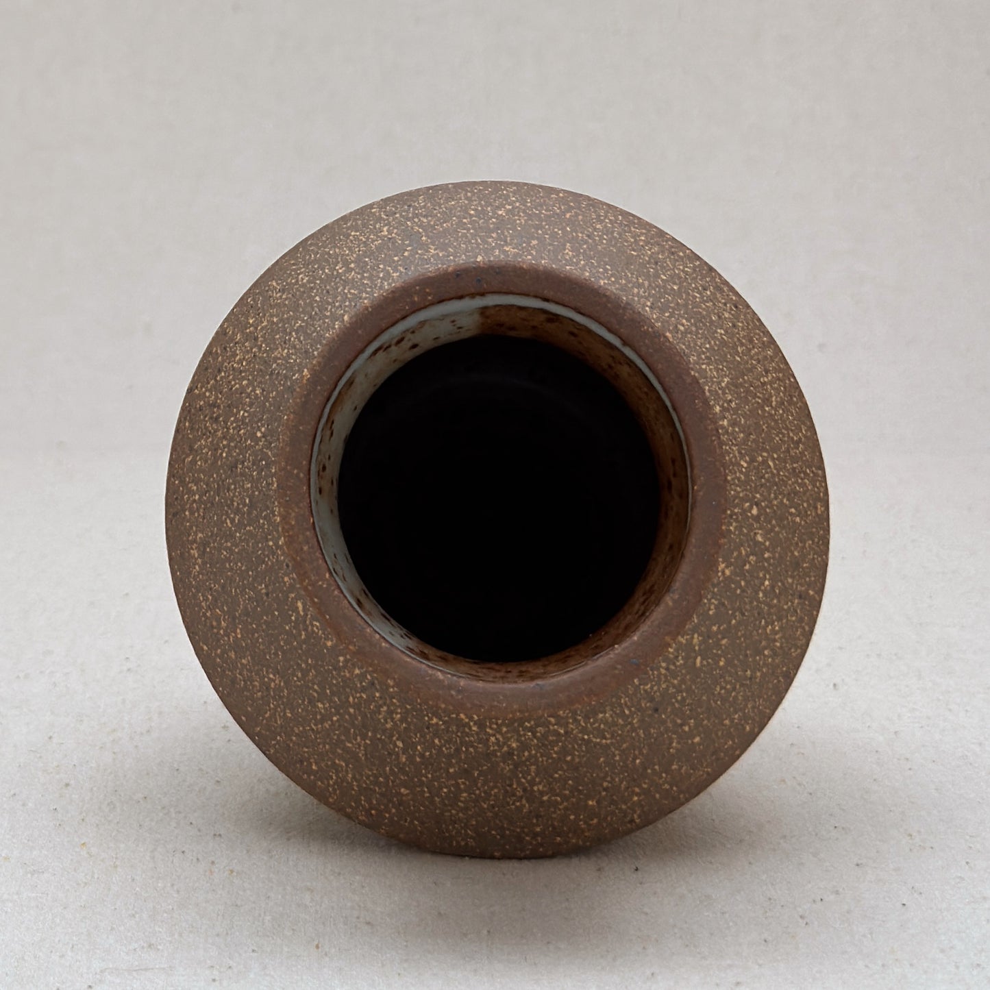 Small-Medium Speckled White Angular Vase