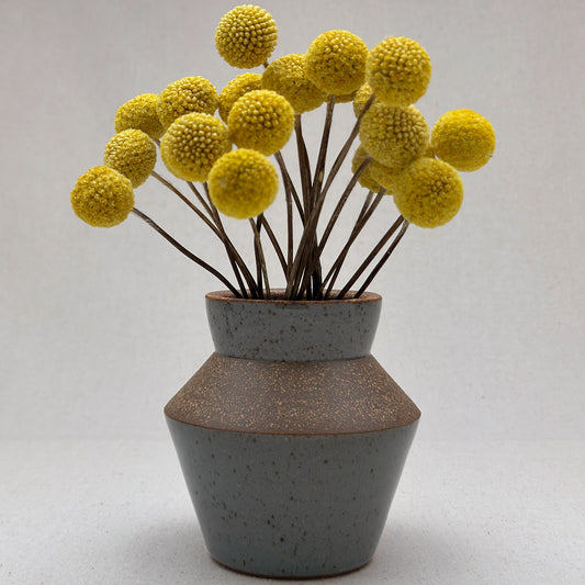 Small-Medium Speckled Blue Angular Vase